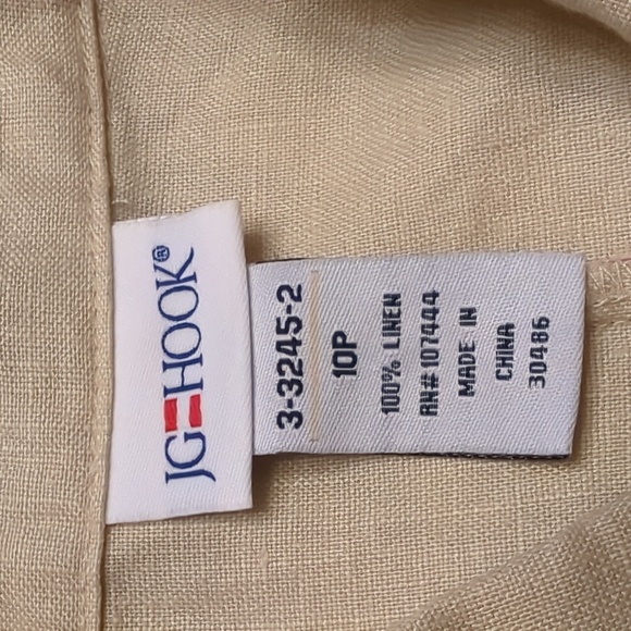 J.G. Hook 100% Linen Dress, Sz 10P - Picture 7 of 12